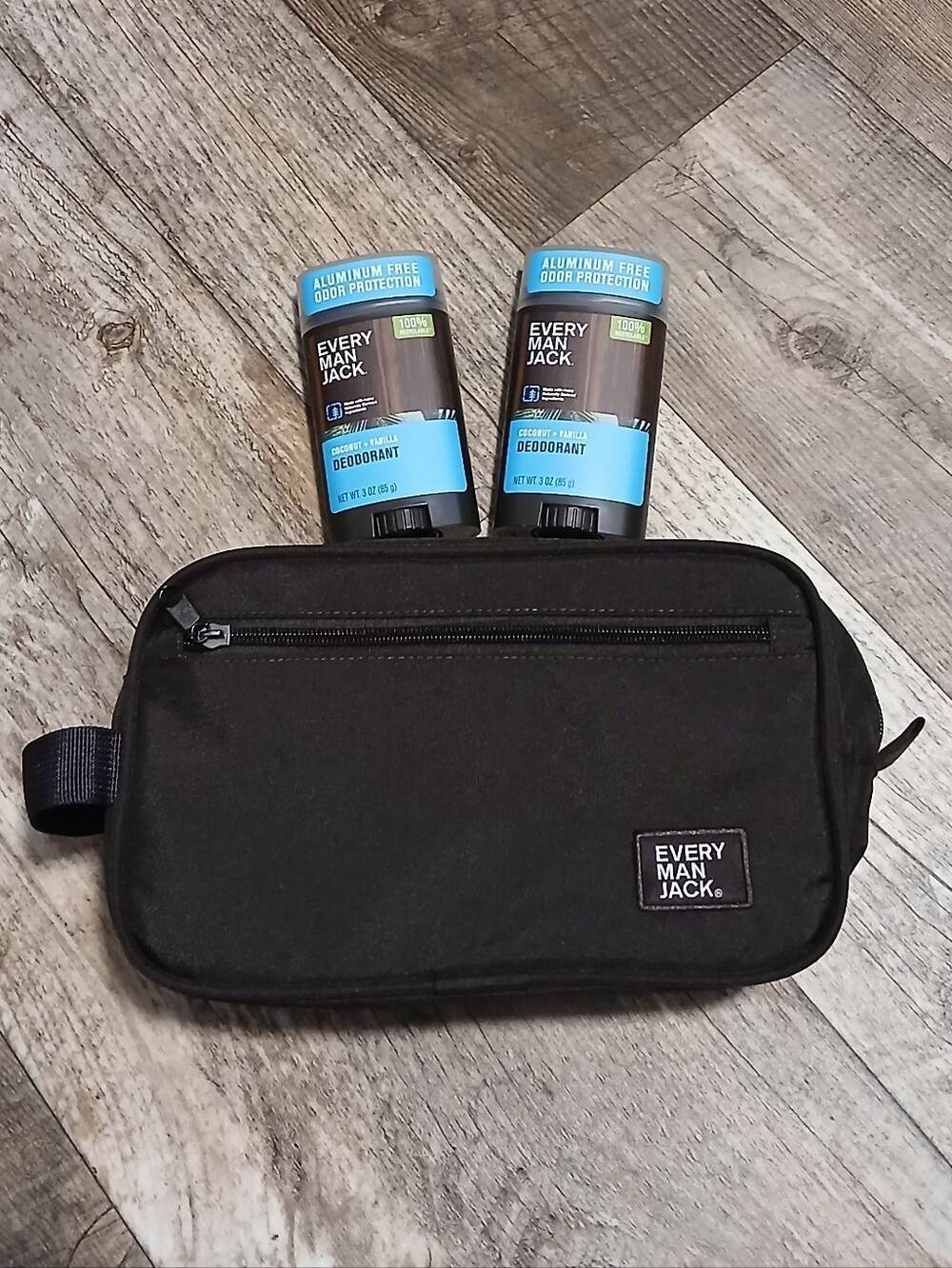 Every Man Jack Black Men's Toiletry Bag & Deodrant Set